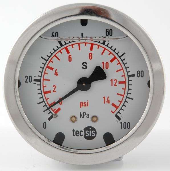 Industrial Pressure gauge- 63mm Rear Entry kPa dial