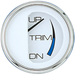 Faria - Chesapeake White Trim Gauge - SS Bezel