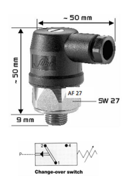 Suco Pressure Switches Zinc Plated Model 0140 or 0141