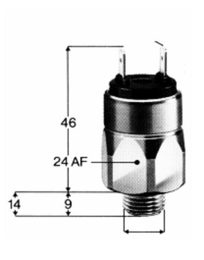 Suco Pressure Switch Brass Body Model 0167 N/O or N/C