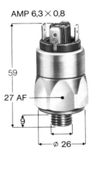 Pressure Switches Zinc Plated Model 0180 or 0181