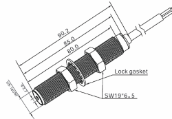 Magnetic Pick-up Speed Sensor- Inductive Type 5/8UNF