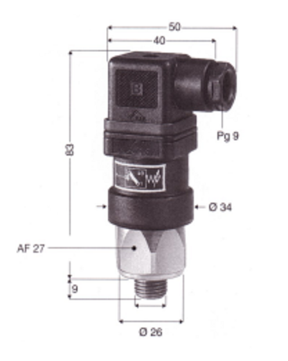 Pressure Switches 303 Stainless Steel Model 0184 - SS or 0185 - SS