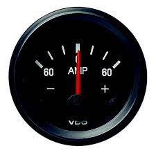 Cockpit International Ammeter- 60A Internal shunt