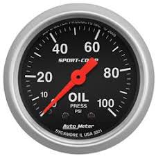Sport-Comp Oil Pressure Gauge- 100 psi Mechanical