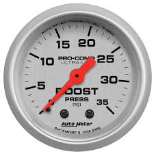 Ultra-Lite Boost Gauge- 35 psi Mechanical