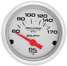 Ultra-Lite Oil Temperature Gauge- Electric