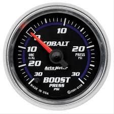 Cobalt Boost/Vacuum Gauge - Mechanical 30 In.Hg / 30 psi