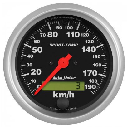 Sport-Comp Speedometer- 190 km/hr - Gauge Shop