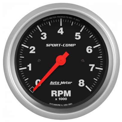 Sport-Comp Tachometer- 8000 rpm