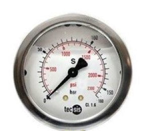 Industrial Pressure gauge- 63mm Rear entry Bar dial