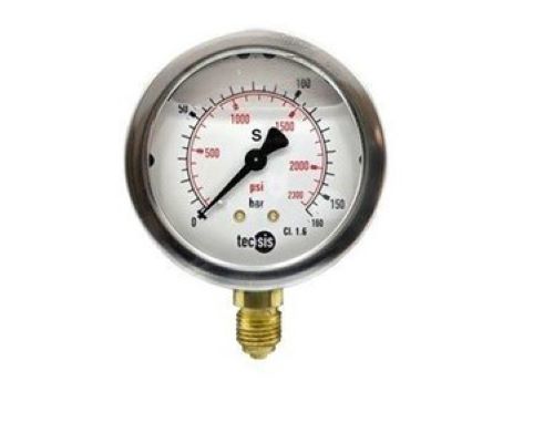 Industrial Pressure gauge- 63mm Bottom Entry Bar dial